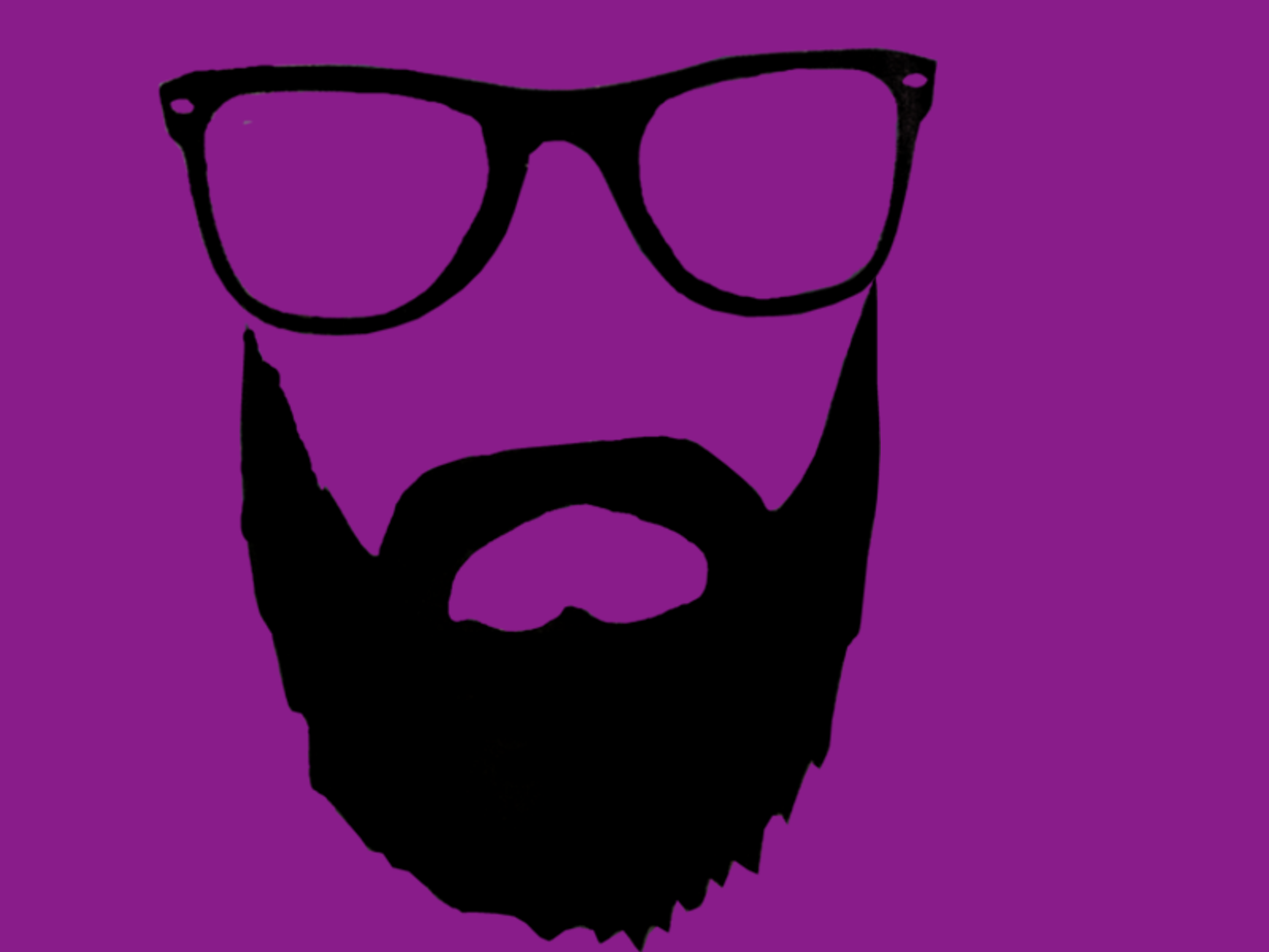 zzthejimzz logo — glasses and beard
